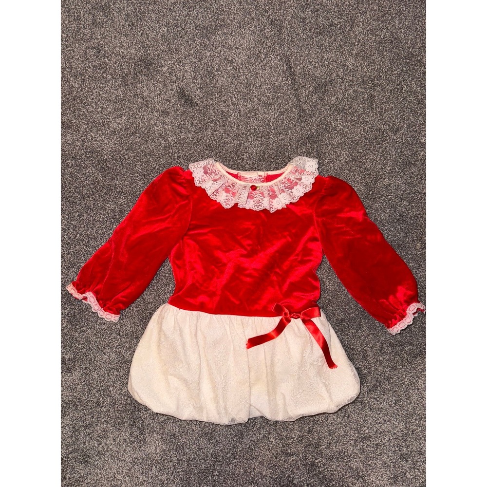 Evy - Girls Christmas Long‎ Sleeve Dress - Picture 2 of 12